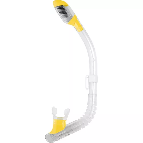 cumpără Accesoriu pentru înot Cressi-Sub Tub inot MINIDRY SNORKEL sil. clear/tube yellow (ES258810) în Chișinău 