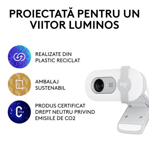 cumpără Cameră web Logitech Brio 100 Full HD White în Chișinău 