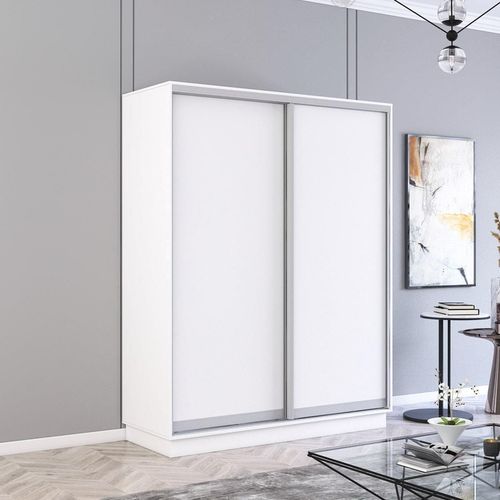 купить Шкаф Mobildor-Lux Fox uși glisante din PAL 160x60x200H cm (160x60x200H cm) Alb в Кишинёве 