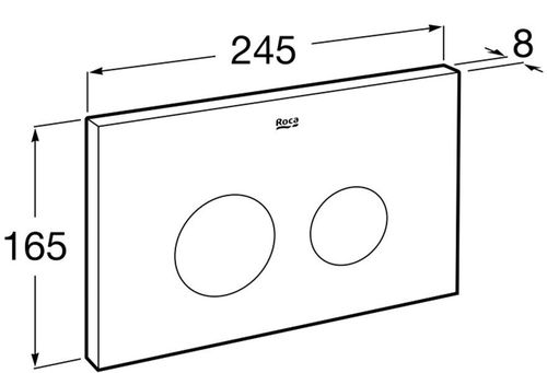 cumpără Buton rezervor WC Roca Active AC2 Alb A890173000 în Chișinău 