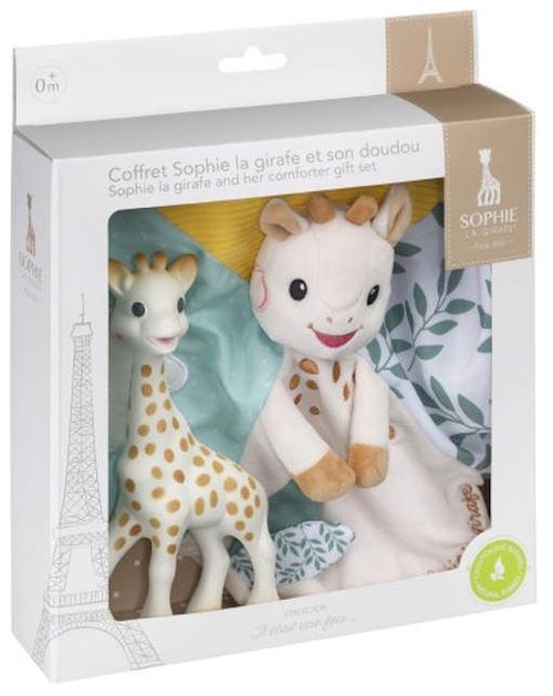 cumpără Jucărie de pluș Sophie la Girafe 850806 Set Girafa Sophie + jucarie doudou Sophie în Chișinău 