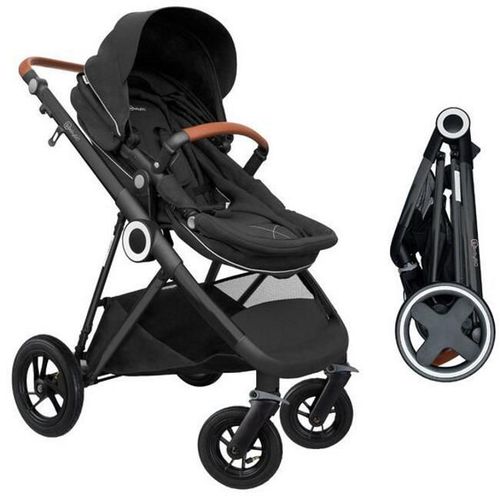 купить Детская коляска BabyGo BGO-76122 3 in 1 AIR Halime Black, cadru Black в Кишинёве 