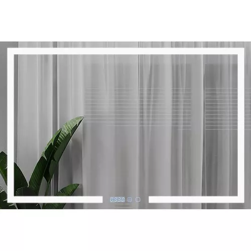 cumpără Oglindă baie Bayro Otto 1200x800 LED touch c подогревом, часами и термометром în Chișinău 