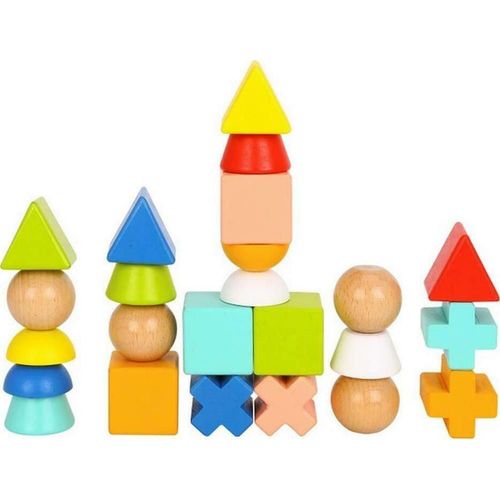 купить Игрушка Tooky Toy R25 / 5 (71168) Деревянная пирамида TF268 в Кишинёве 