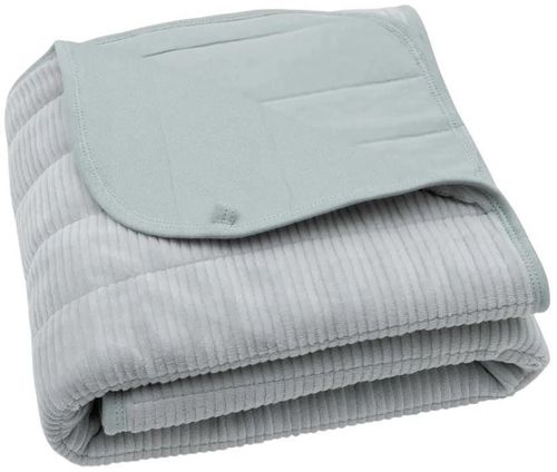 cumpără Lenjerie de pat pentru copii Jollein 516-511-68113 Paturica Velvet Rib Sea Green, 75x100cm în Chișinău 