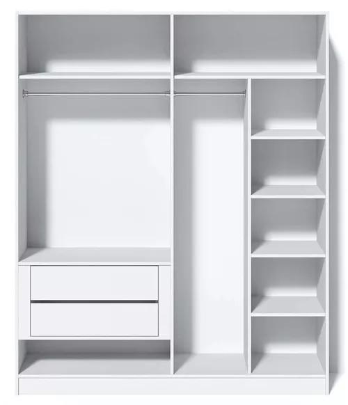 cumpără Dulap Fabrik Home Hardy 4 двери (серый мат/ МДФ) în Chișinău 