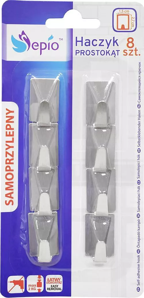 купить Вешалка для одежды Sepio 1661 Set carlige 8 buc patrate в Кишинёве 