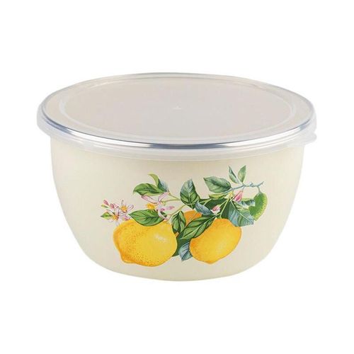 купить Контейнер для хранения пищи Metalac 51718 эмалированный Lemons 16cm, 1.7l, крышка пластик в Кишинёве 