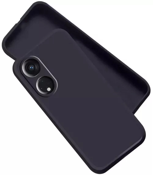 cumpără Husă pentru smartphone Helmet Liquid Silicone Oppo Reno 8T, Black în Chișinău 