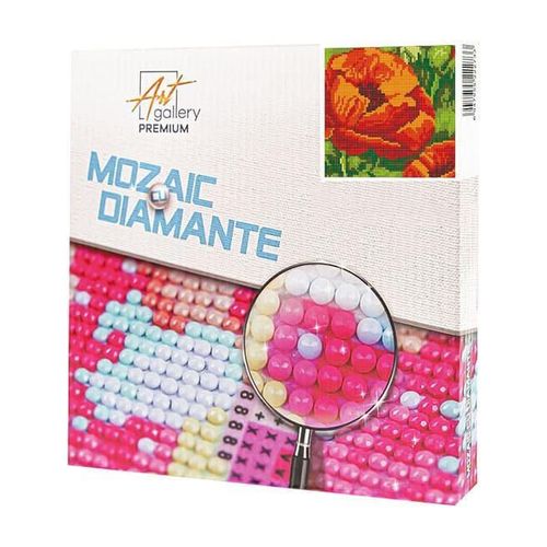 купить Картина по номерам Art Gallery BJ1024 Mozaic cu diamante 20x20cm Mac в Кишинёве 