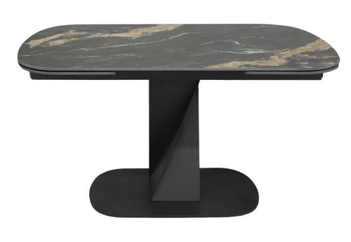 купить Стол Deco Novara 1400-2000x850x760 (HT2592-GN) Black (HY-271) в Кишинёве 