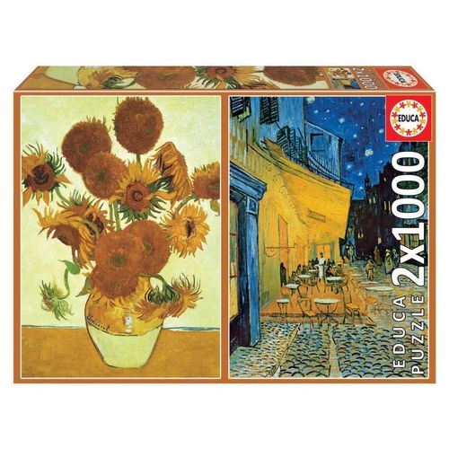 купить Головоломка Educa 18491 2x1000 Sunflowers в Кишинёве 