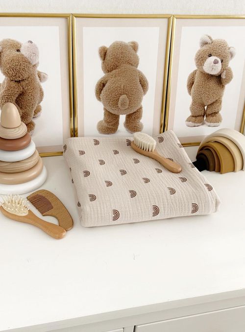 cumpără Lenjerie de pat pentru copii Veres 108.14 Плед Муслин Радуги 80х80 în Chișinău 