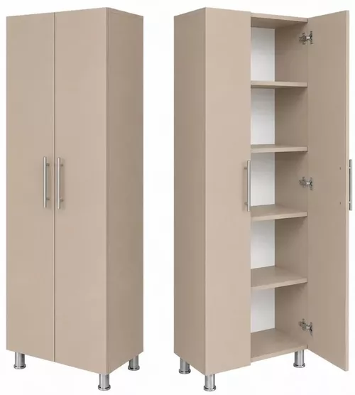 cumpără Dulap Mashtab S12597 Dulap cu rafturi 2 uși (600x340x1900) Cashmere în Chișinău 