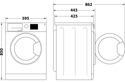 cumpără Mașină de spălat frontală Indesit OMTWSA61053WK în Chișinău 