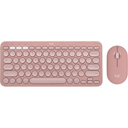 купить Клавиатура + Мышь Logitech Pebble 2 Combo Rose (RUS) в Кишинёве 