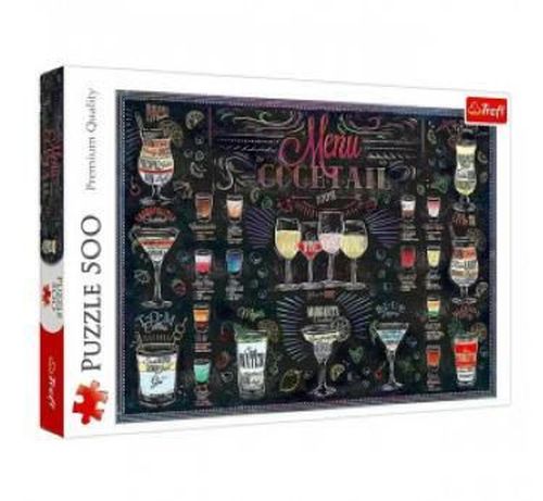 купить Пазл Trefl 37452 Puzzle 500. Cocktail menu в Кишинёве 