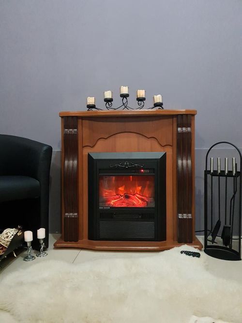 cumpără Șemineu electric ArtFlame Clasic & Cristina, 883x950x300 mm, Nuc inchis în Chișinău 
