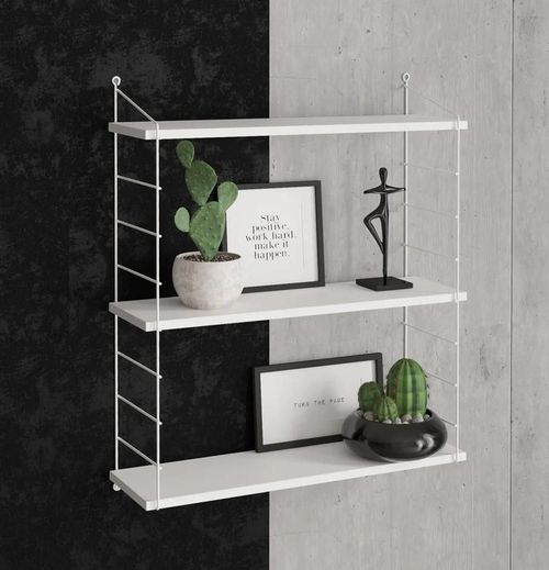 купить Полка декоративная Trendy Armoni 3'lu-Alb stralucitor (GTR005337) в Кишинёве 