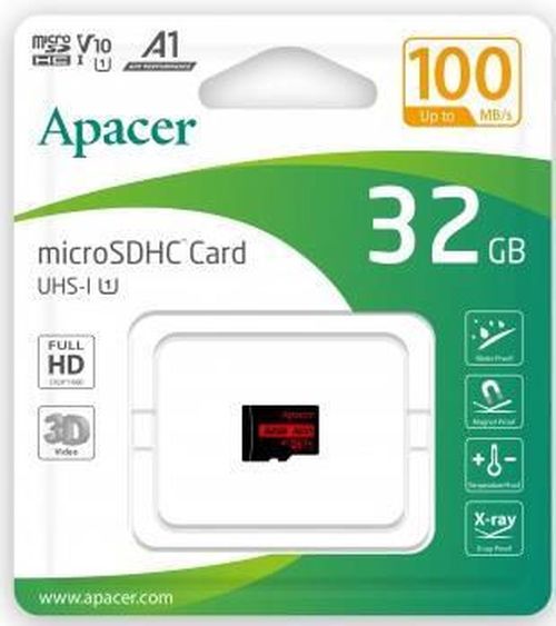 купить Флеш карта памяти SD Apacer AP32GMCSH10UB-RA microSDHC 32GB w/o Adapter RP в Кишинёве 