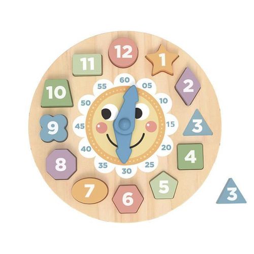 cumpără Puzzle Tooky Toy TL675N Ceas din lemn - Sorter, 60603 în Chișinău 