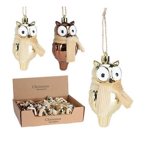 cumpără Decor de Crăciun și Anul Nou Promstore 12830 Украшение елочное стеклянное Сова 9cm în Chișinău 