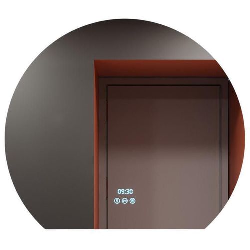 cumpără Oglindă baie Bayro Aura полукруглое 900x790 LED 3C touch c подогревом, часами, термометром în Chișinău 