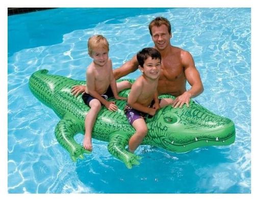 купить Аксессуар для бассейна Intex 58562 Pluta-saltea gonflabilă Crocodil gigant, 198x109x25 cm, 3+ в Кишинёве 