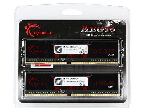 купить 16GB DDR4 Dual-Channel Kit G.SKILL Aegis F4-3200C16D-16GIS 16GB (2x8GB) DDR4 PC4-25600 3200MHz CL16, Retail (memorie/память) в Кишинёве 