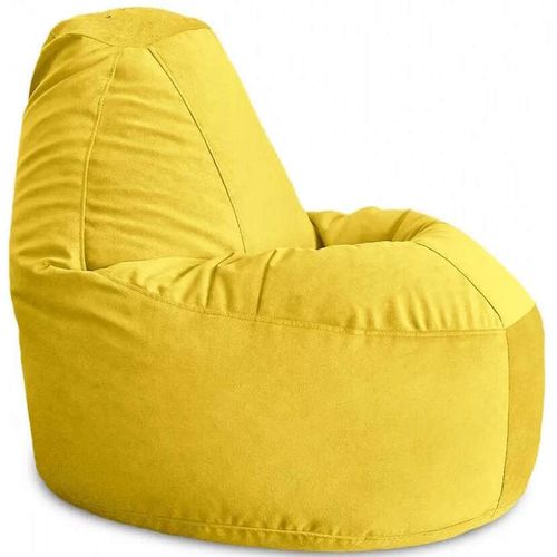 купить Кресло-мешок BeanBag BM5895, Люкс из велюра, XL, жёлтый в Кишинёве 