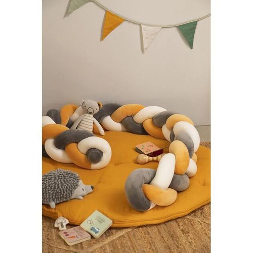 купить Бортик для кроватки Premaman PCI11V-JAM-UNQ Protectie laterala impletita Galbena в Кишинёве 