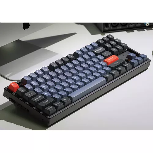 cumpără Tastatura Keychron K8 Pro QMK/VIA Wireless Custom Mechanical Keyboard (K8P-J1) Black, 80% TKL layout, Aluminium Frame, RGB Backlight, Gateron G pro Mechanical Red Switch, Hot-Swap, Bluetooth, USB Type-C, gamer (tastatura/клавиатура) în Chișinău 