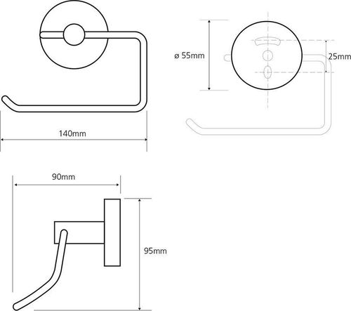 cumpără Suport pentru hârtie Bemeta Omega 104112042 în Chișinău 