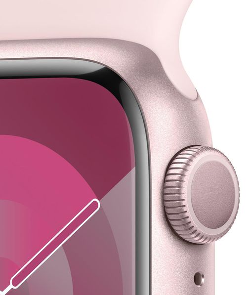 купить Смарт часы Apple Watch Series 9 GPS 41mm Pink - S/M MR933 в Кишинёве 