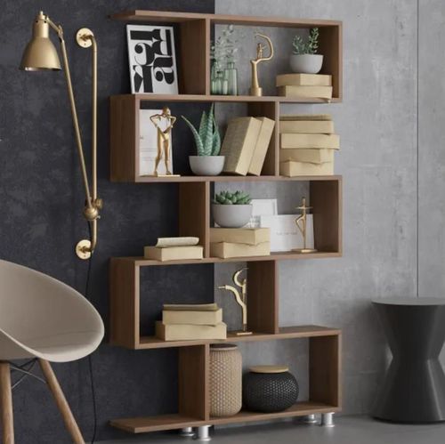 cumpără Raft de birou Trendy Nilufer, Nuc 90x156x20cm, raft de carti în Chișinău 