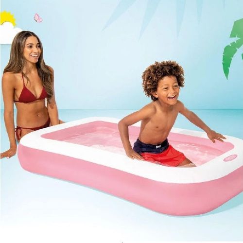 Детский надувной бассейн с надувным дном 166x100x28 см, 102 Л, 2+  INTEX 