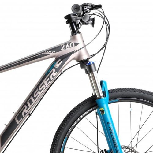 cumpără Bicicletă Crosser SOLO 27.5" 21 21S Shimano+Logan Hidraulic/29" 075-C-27.5" 075-C-21/Black/Blue în Chișinău 