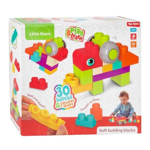 cumpără Set de construcție Toi-Toys 10007A Set blocuri moi de construcție Little Stars, 30pcs în Chișinău 
