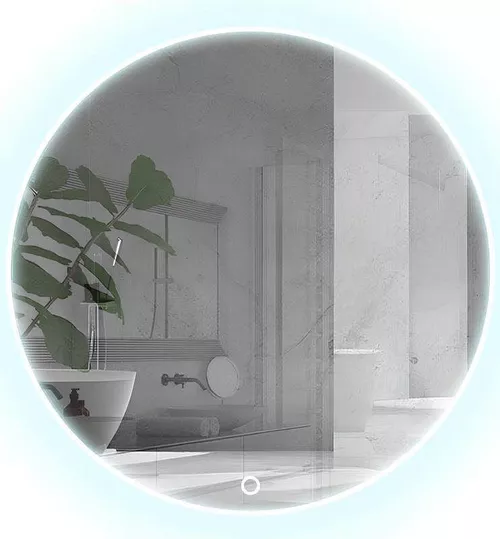 cumpără Oglindă baie Uniplast LM-207 LED 6000K (rotunda) 60x60 cm în Chișinău 