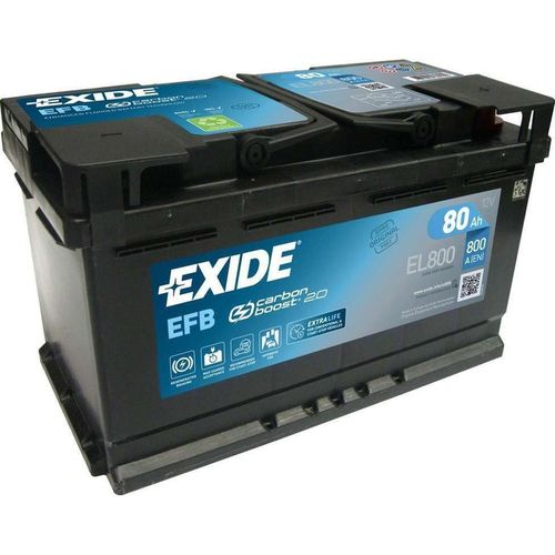 cumpără Acumulator auto Exide START-STOP EFB 12V 80Ah 800EN 315x175x190 -/+ (EL800) în Chișinău 