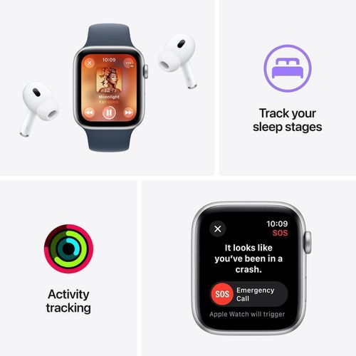 cumpără Ceas inteligent Apple Watch Series SE2 GPS 44mm Silver MREF3 în Chișinău 