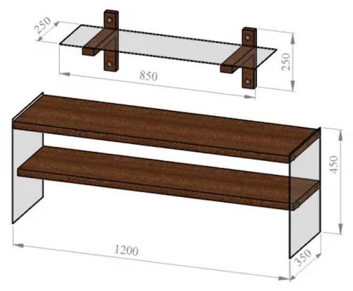 cumpără Comodă TV Trendy TV101 120x45x35cm în Chișinău 
