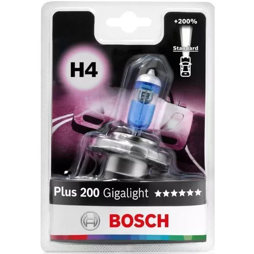 купить Автомобильная лампа Bosch H4 Plus 200 Gigalight 12V 60/55W P43t Blister (1987301144) в Кишинёве 