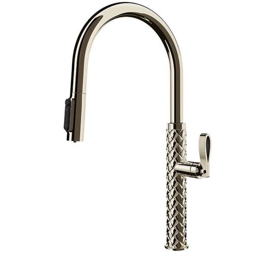 купить Смеситель кухонный Gessi 60932-720 Nickel PVD в Кишинёве 