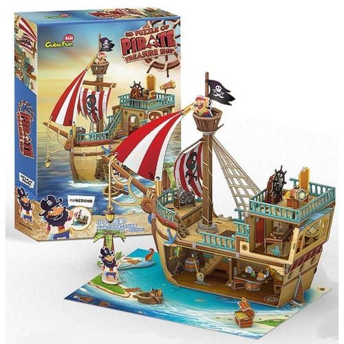 cumpără Set de construcție Cubik Fun P832h 3D Puzzle Pirate Treasure Ship în Chișinău 
