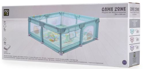cumpără Țarc Moni GameZone Beige, 150x200cm, 60 bile în Chișinău 