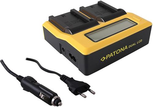 купить Зарядное устройство для фото-видео Patona 7683, Dual LCD USB Charger for Sony NP-FZ100 в Кишинёве 