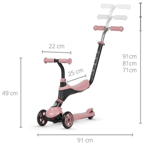 купить Самокат Qplay Sema Evo Coral Pink в Кишинёве 
