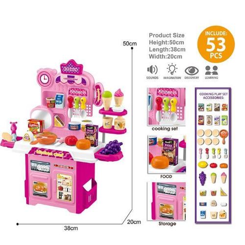 cumpără Bucătărie și veselă de jucărie Essa 922-207 Micul bucătar, 53elem în Chișinău 