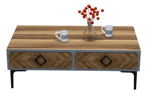 купить Журнальный столик Trendy Samba, Albastru 105x34x60cm в Кишинёве 